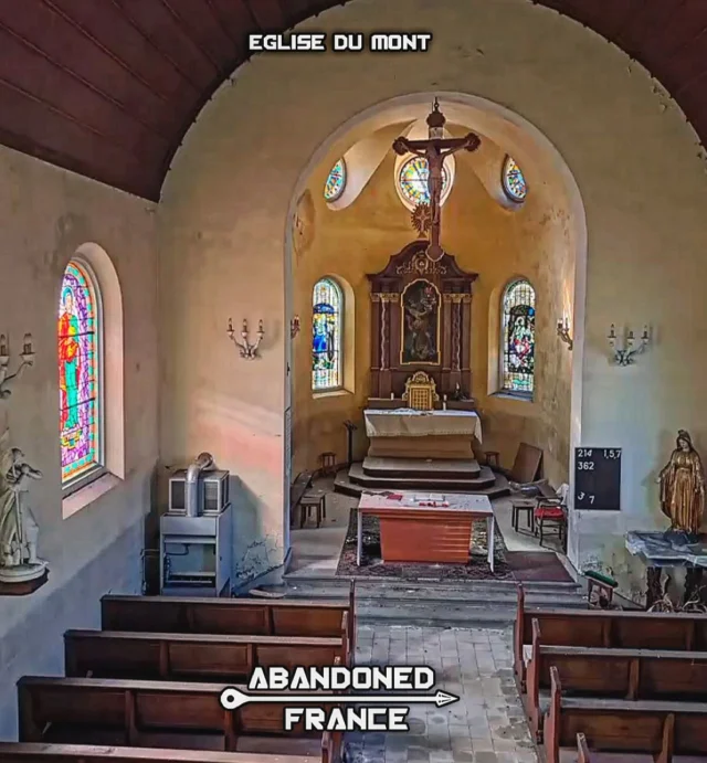 Eglise Du Mont (France)
💎 Exchange this location ⬇️
🔥www.urbexprime.com🔥
🌎 Get urbex locations 🌎
🔥www.urbexprime.com🔥

#urbex #photography #urbexfrance #lafranceabandonnée #urbexphotography #france #urbexworld #abandoned #photooftheday #abandonedplaces #streetart #art #france #picoftheday #graffiti #urban #photo #photographer #urbanexploration #instagood #architecture #urbexpeople #streetphotography #shooting #street #decay #travel #urbex_supreme #lostplaces